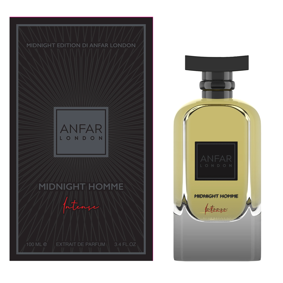 Midnight Homme Intense by Anfar 100ml Extrait De Parfum - Perfume NZ is the leading wholesale distributor of brand name perfumes and fragrances in New Zealand.