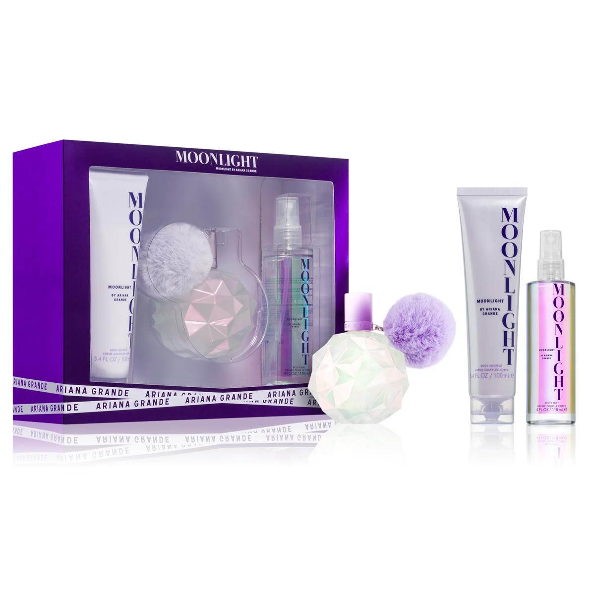Moonlight by Ariana Grande 100ml EDP 3 Piece Gift Set - Perfume NZ is the leading wholesale distributor of brand name perfumes and fragrances in New Zealand.