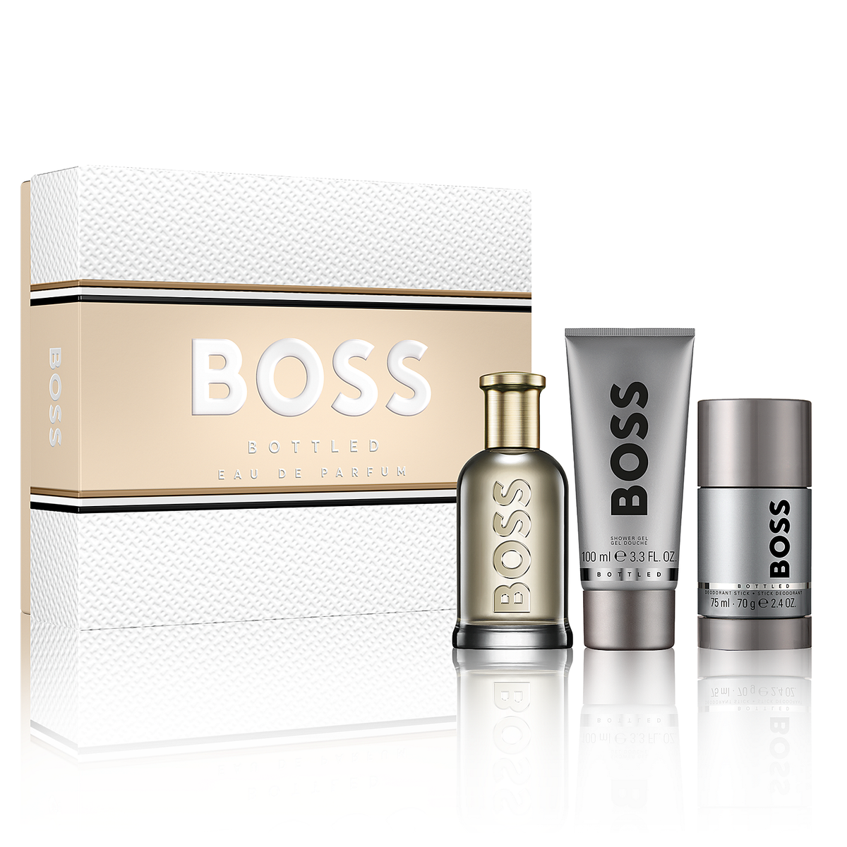 Boss Bottled by Hugo Boss 100ml EDP 3 Piece Gift Set - Perfume NZ is the leading wholesale distributor of brand name perfumes and fragrances in New Zealand.