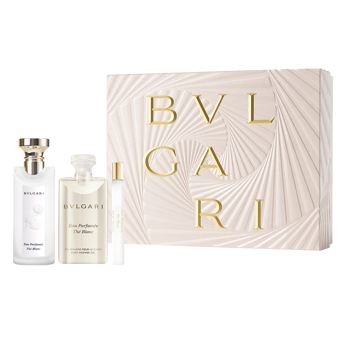 Eau Parfumee Au The Blanc by Bvlgari 75ml EDT 3 Piece Gift Set - Perfume NZ is the leading wholesale distributor of brand name perfumes and fragrances in New Zealand.