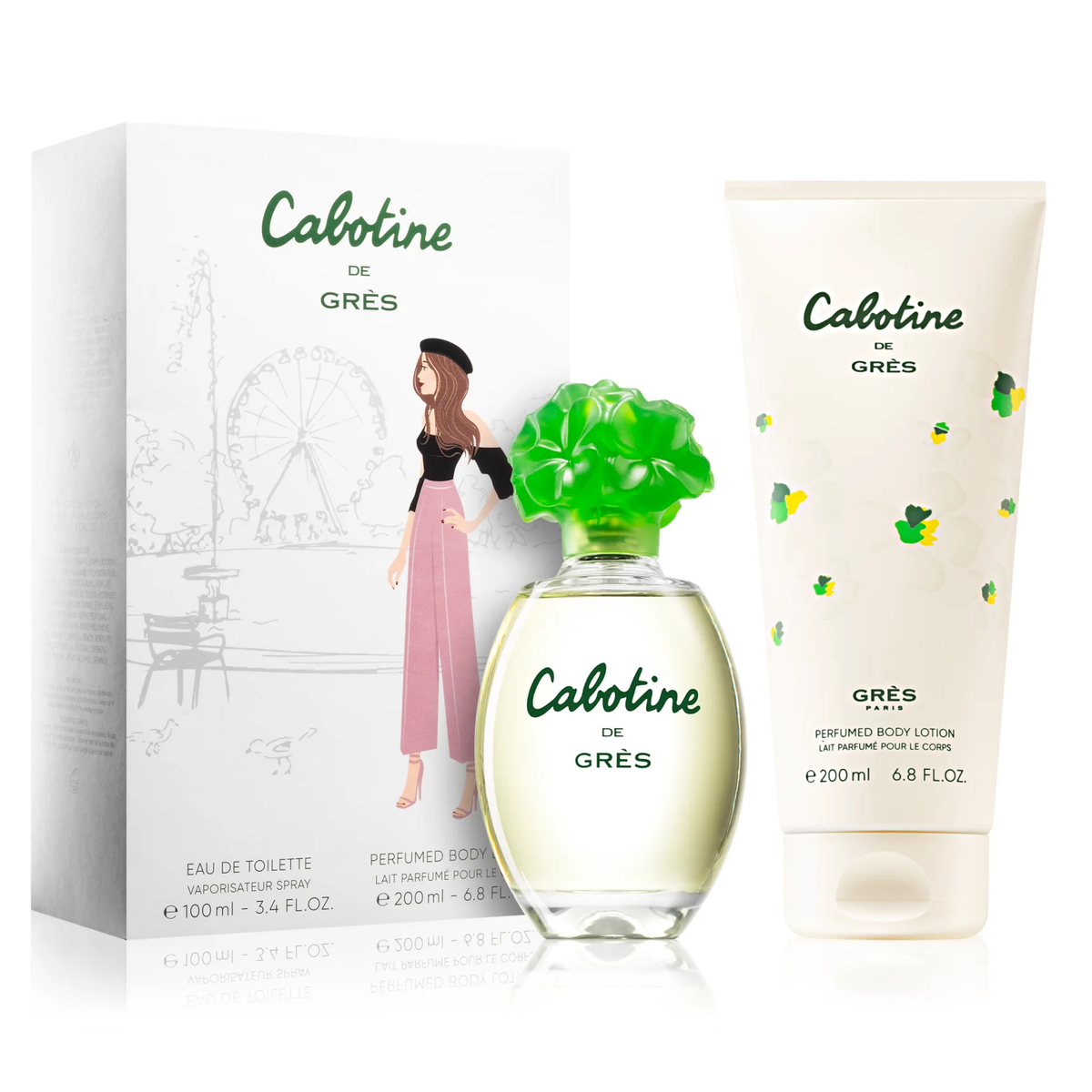 Cabotine by Parfums Gres 100ml EDT 2pc Gift Set - Perfume NZ is the leading wholesale distributor of brand name perfumes and fragrances in New Zealand.