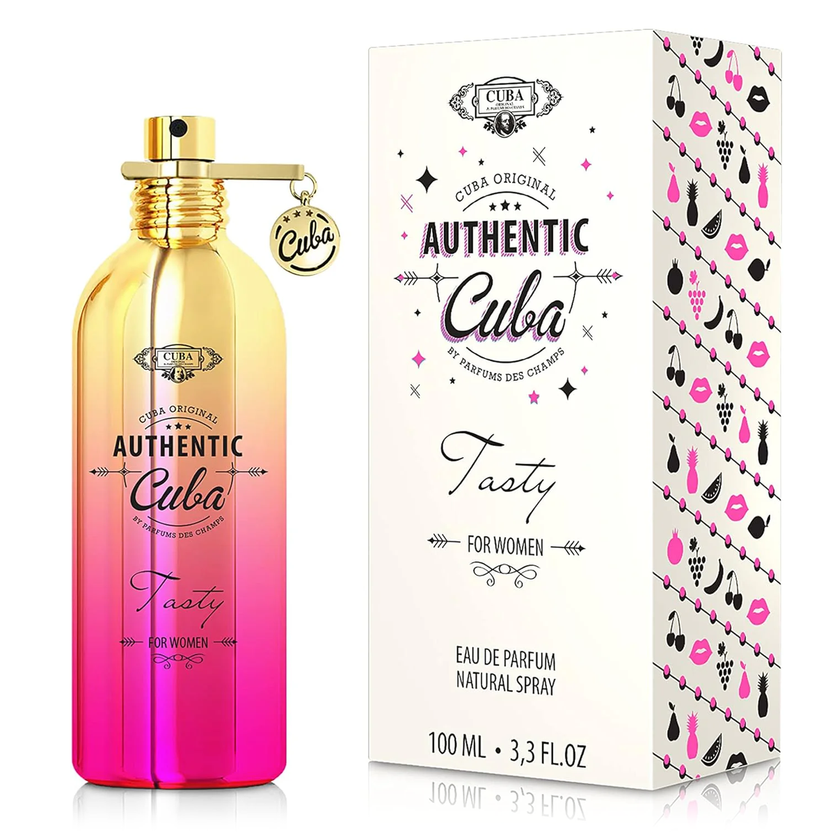 Authentic Tasty by Cuba Paris 100ml EDP for Women - Perfume NZ is the leading wholesale distributor of brand name perfumes and fragrances in New Zealand.