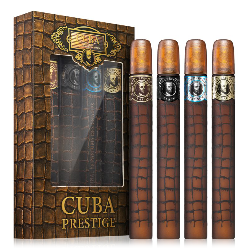 Cuba Prestige 4-Piece Collection Gift Set - Perfume NZ is the leading wholesale distributor of brand name perfumes and fragrances in New Zealand.