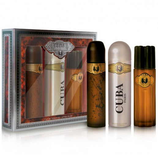Cuba Gold by Fragluxe 100ml EDT 3 Piece Gift Set - Perfume NZ is the leading wholesale distributor of brand name perfumes and fragrances in New Zealand.