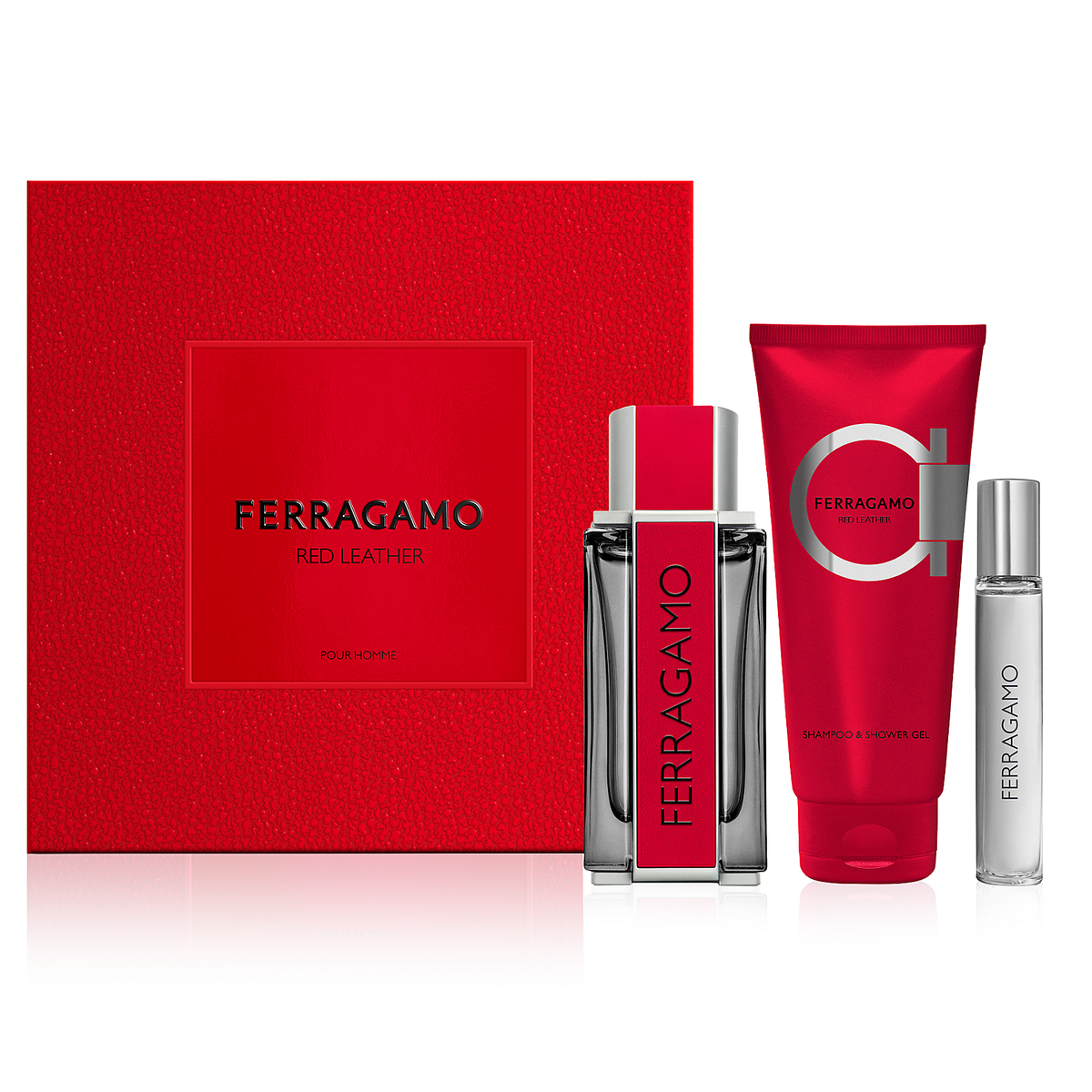 Red Leather by Salvatore Ferragamo 100ml EDP 3 Piece Gift Set - Perfume NZ is the leading wholesale distributor of brand name perfumes and fragrances in New Zealand.