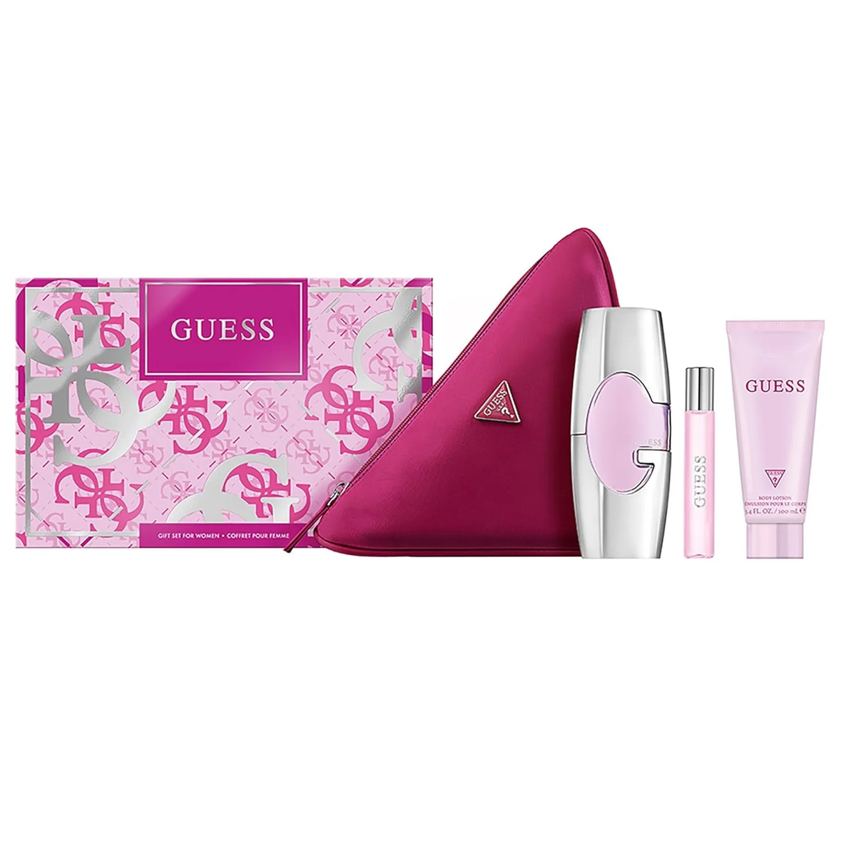 Guess by Guess 75ml EDP 4 Piece Gift Set - Perfume NZ is the leading wholesale distributor of brand name perfumes and fragrances in New Zealand.