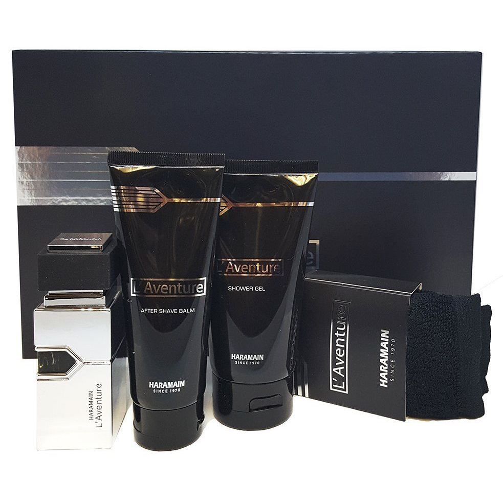 L'Aventure by Al Haramain 30ml EDP 4 Piece Gift Set - Perfume NZ is the leading wholesale distributor of brand name perfumes and fragrances in New Zealand.