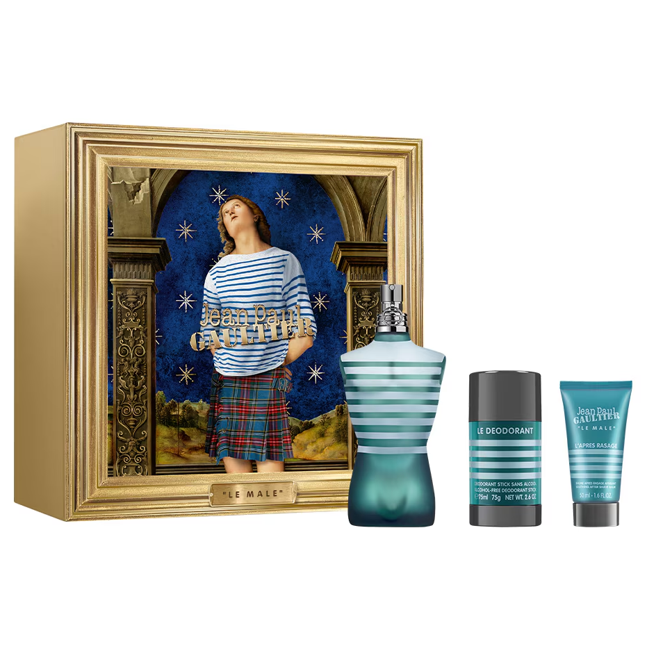 Jean Paul Gaultier Le Male 125ml EDT 3 Piece Gift Set - Perfume NZ is the leading wholesale distributor of brand name perfumes and fragrances in New Zealand.