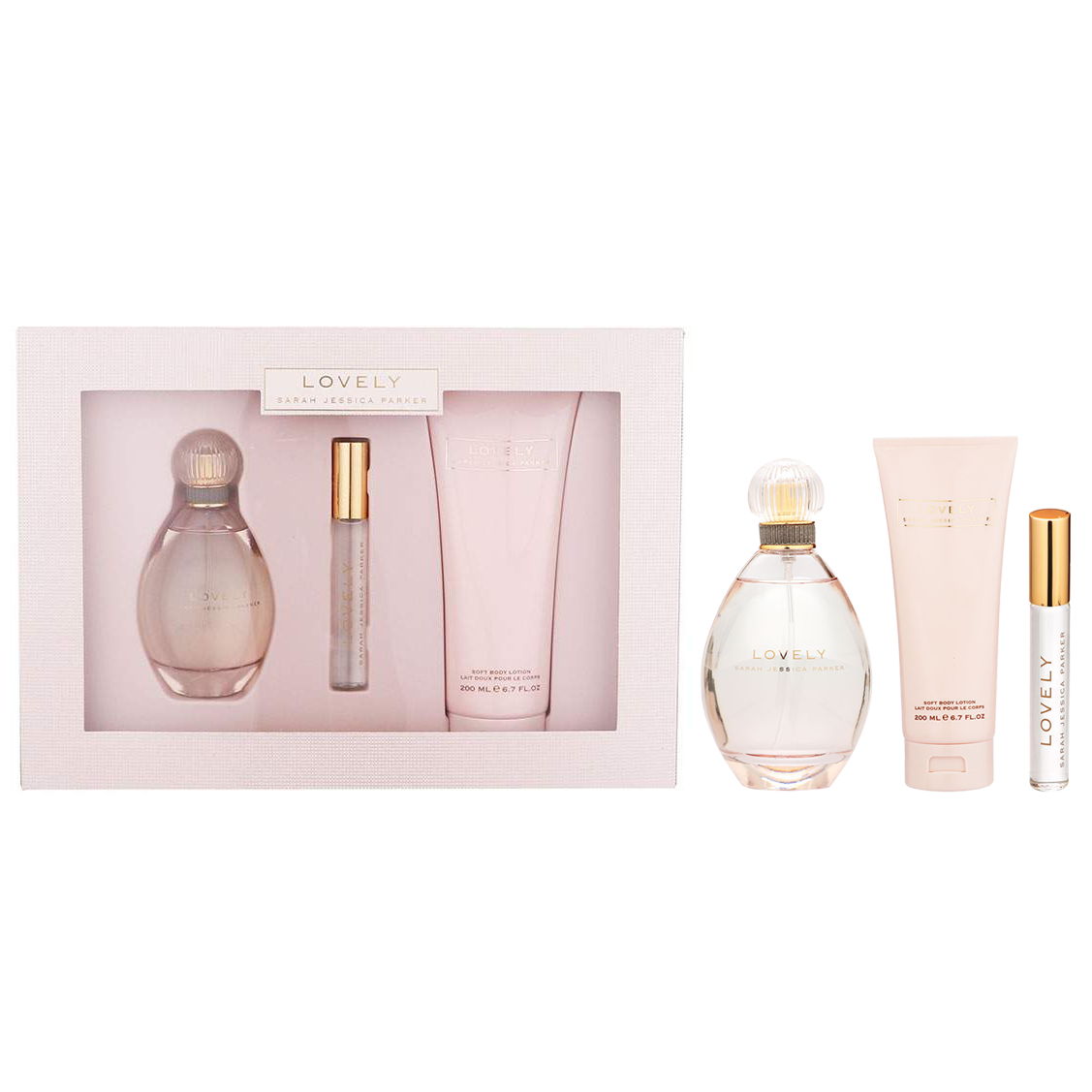 Lovely by Sarah Jessica Parker 100ml EDP 3 Piece Gift Set - Perfume NZ is the leading wholesale distributor of brand name perfumes and fragrances in New Zealand.