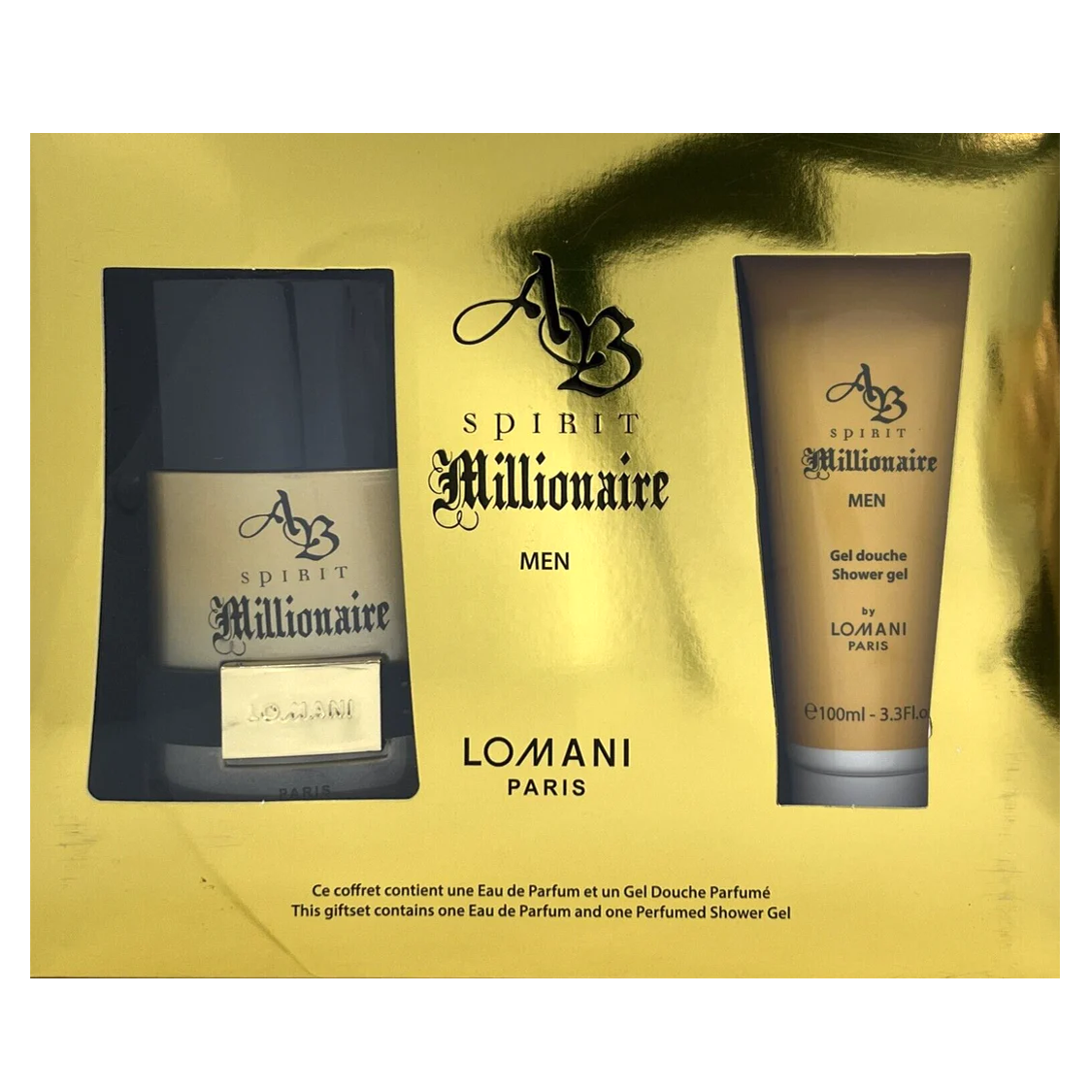 AB Spirit Millionaire by Lomani 100ml EDP 2 Piece Gift Set - Perfume NZ is the leading wholesale distributor of brand name perfumes and fragrances in New Zealand.