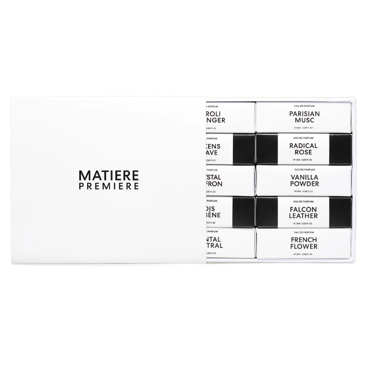 Matiere Premiere Discovery Collection 10 Piece Gift Set - Perfume NZ is the leading wholesale distributor of brand name perfumes and fragrances in New Zealand.