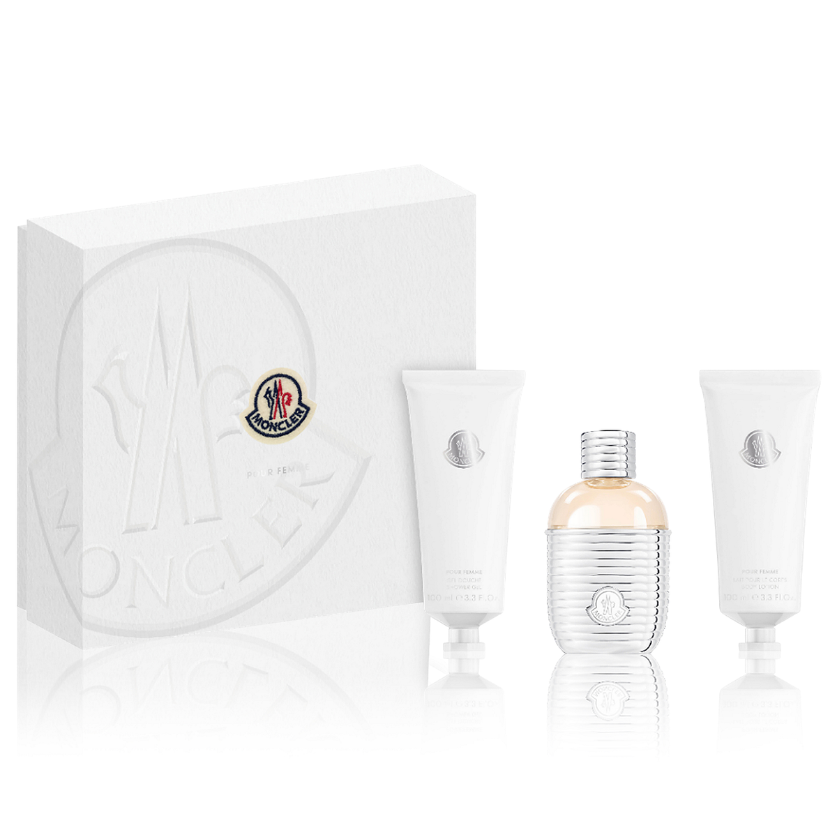 Moncler Pour Femme by Moncler 100ml EDP 3 Piece Gift Set - Perfume NZ is the leading wholesale distributor of brand name perfumes and fragrances in New Zealand.