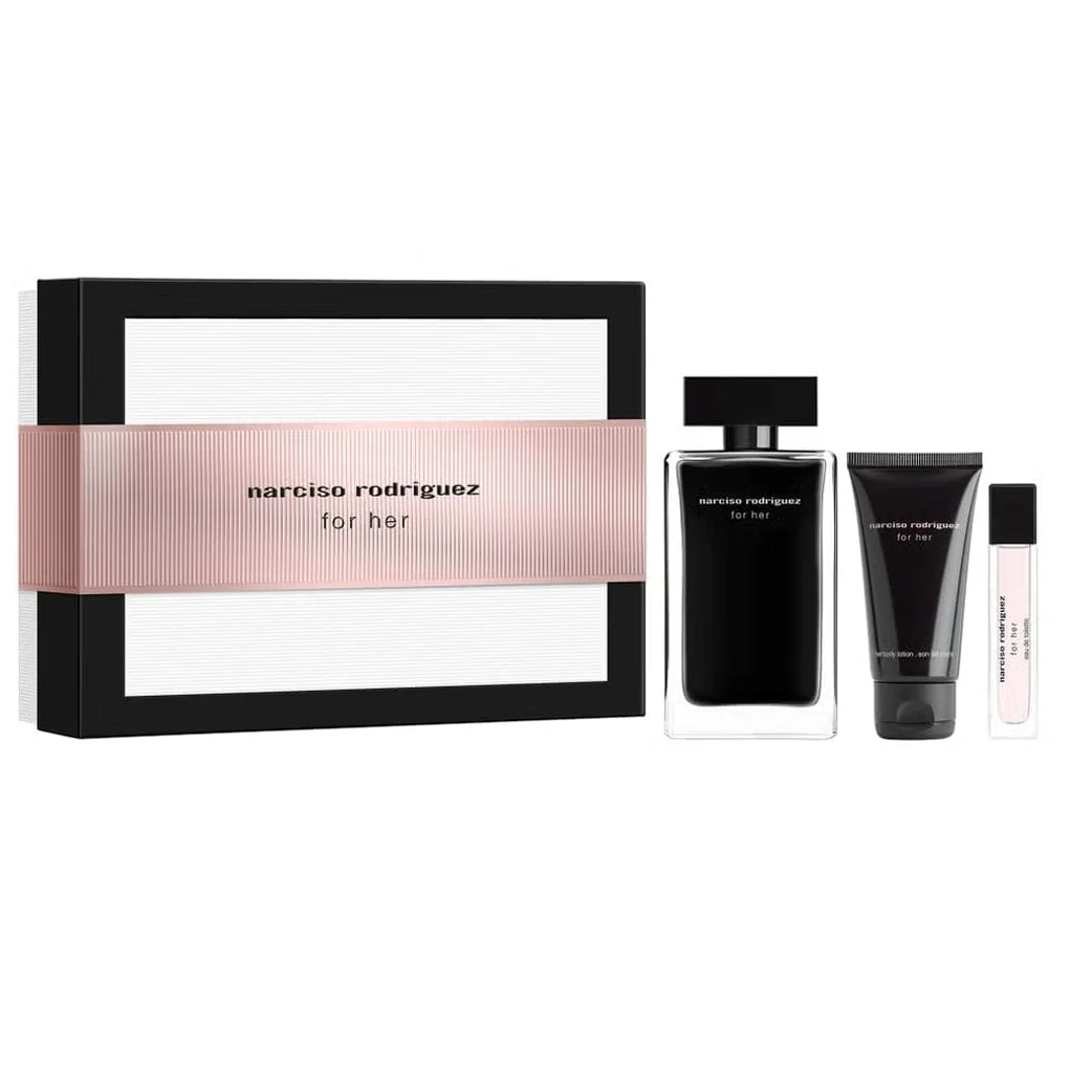 Narciso Rodriguez For Her 100ml EDT 3 Piece Gift Set - Perfume NZ is the leading wholesale distributor of brand name perfumes and fragrances in New Zealand.