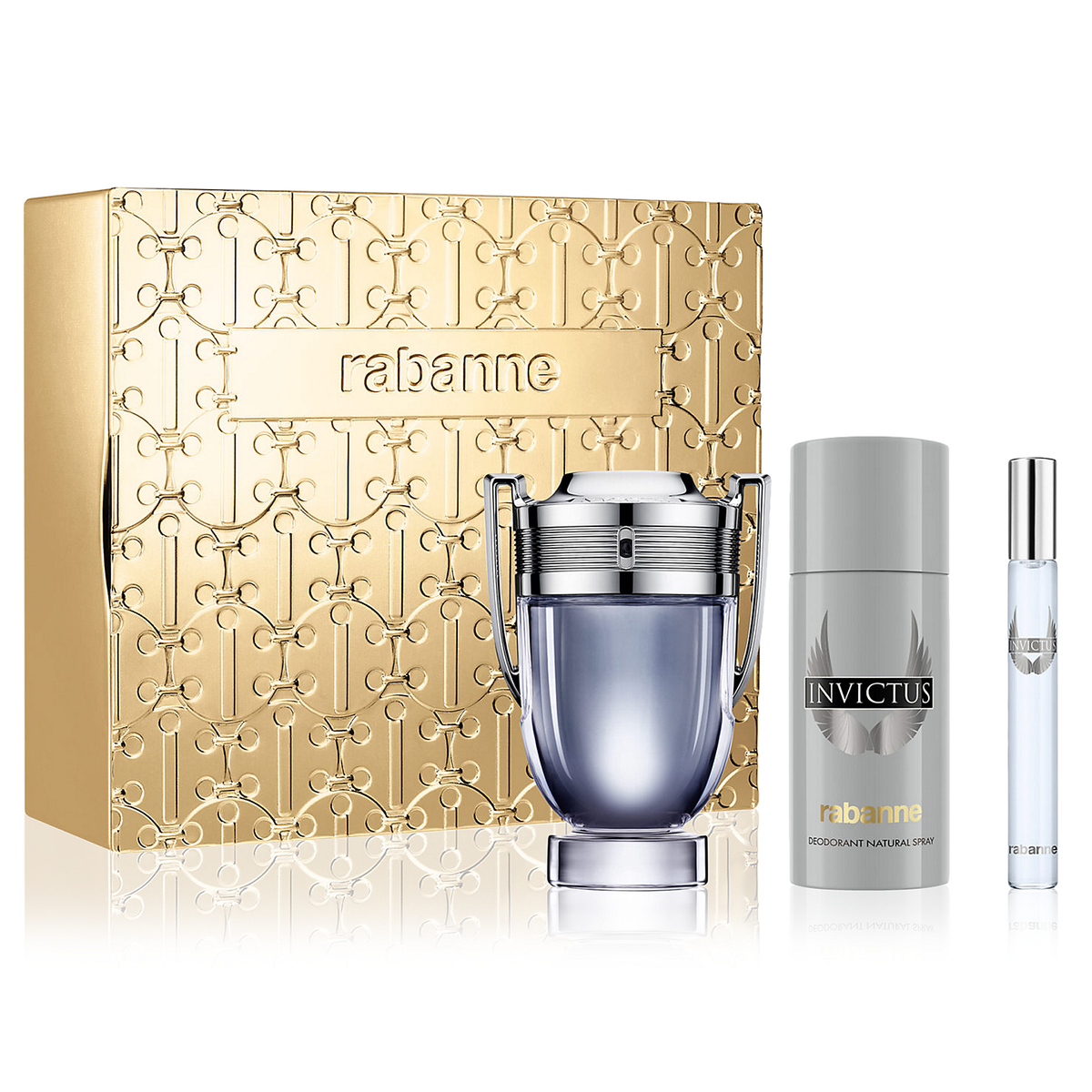 Invictus by Paco Rabanne 100ml EDT 3 Piece Gift Set - Perfume NZ is the leading wholesale distributor of brand name perfumes and fragrances in New Zealand.