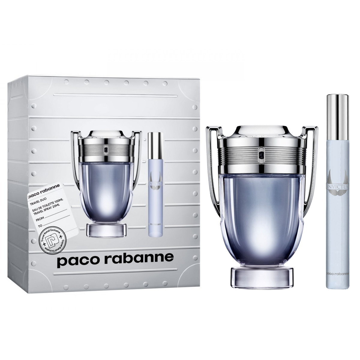 Invictus by Paco Rabanne 100ml EDT 2 Piece Gift Set - Perfume NZ is the leading wholesale distributor of brand name perfumes and fragrances in New Zealand.