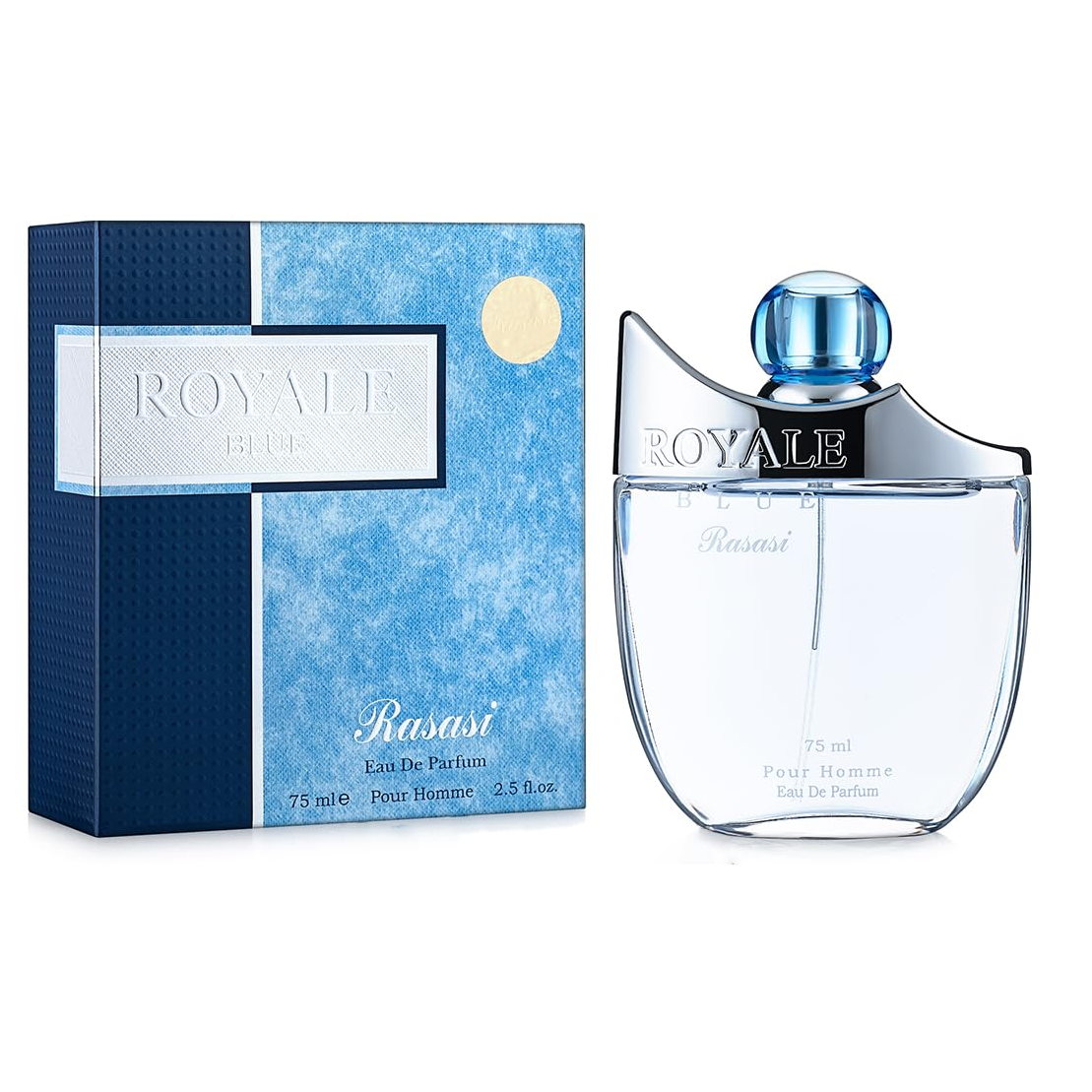 Royale Blue by Rasasi 75ml EDP for Men - Perfume NZ is the leading wholesale distributor of brand name perfumes and fragrances in New Zealand.