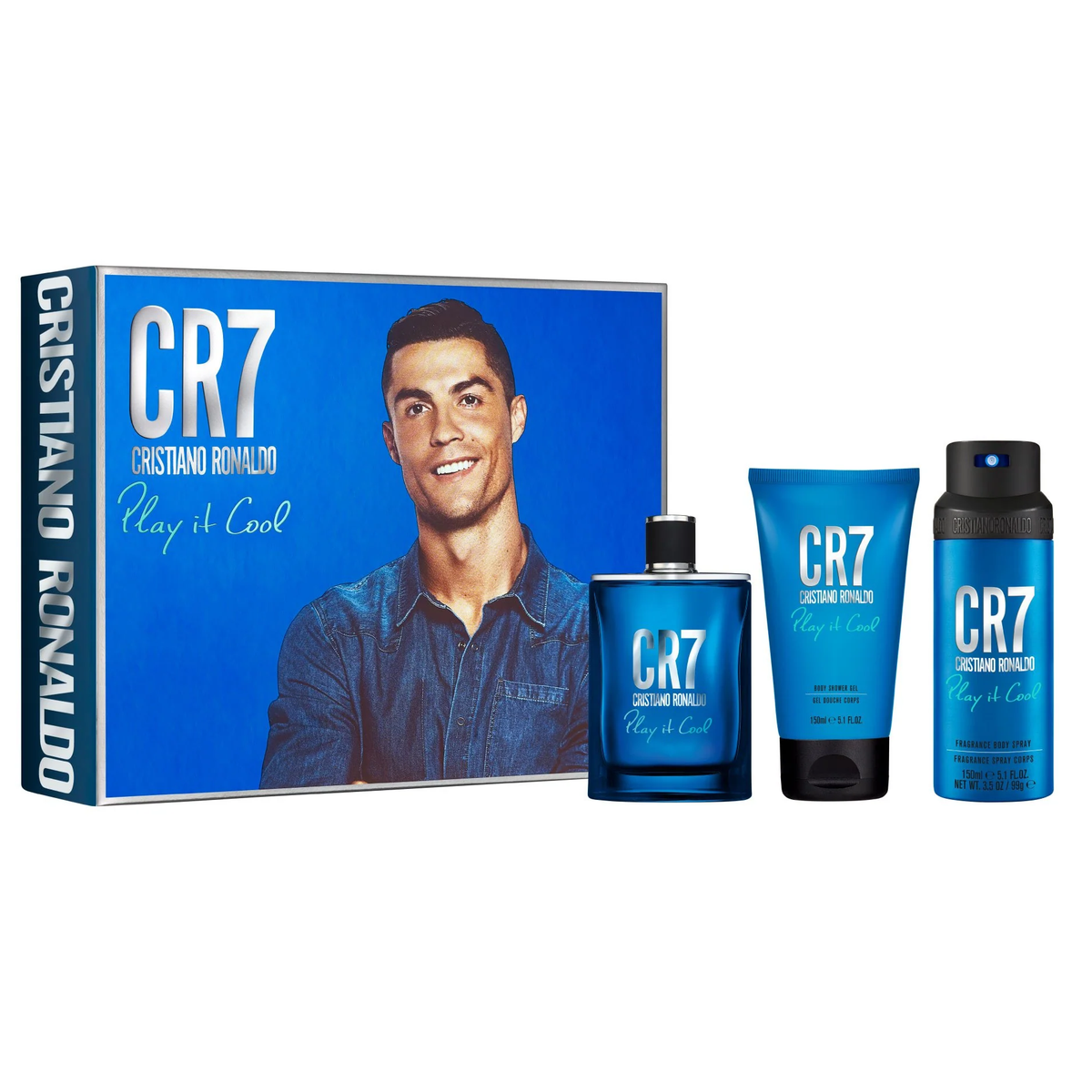 CR7 Play It Cool by Cristiano Ronaldo 100ml EDT 3pc Gift Set - Perfume NZ is the leading wholesale distributor of brand name perfumes and fragrances in New Zealand.