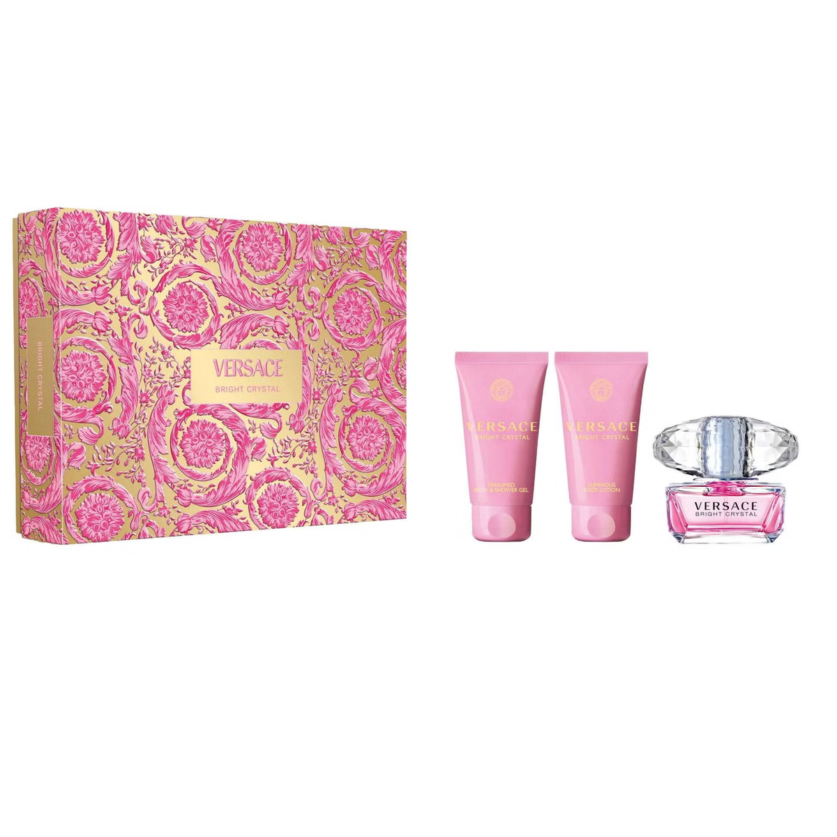 Bright Crystal by Versace 50ml EDT 3 Piece Gift Set - Perfume NZ is the leading wholesale distributor of brand name perfumes and fragrances in New Zealand.